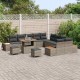 Sonata H Градински Софа Комплект с възглавница 13 pcs Сив Полиратан