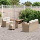 Sonata H Градински Софа Комплект с възглавница 8 pcs Бежово Полиратан