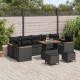 Sonata H Градински Софа Комплект 10 pcs Черно 90 x 55 x 71 cm Полиратан