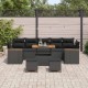 Sonata H Градински Софа Комплект 10 pcs Черно 90 x 55 x 71 cm Полиратан