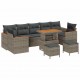 Sonata H Градински Софа Комплект 10 pcs Сив 90 x 55 x 71 cm Полиратан