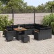 Sonata H Градински Софа Комплект с възглавница 12 pcs Черно Полиратан