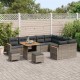 Sonata H Градински Софа Комплект с възглавница 12 pcs Сив Полиратан