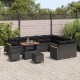 Sonata H Градински Софа Комплект с възглавница 12 pcs Черно Полиратан