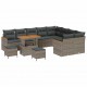 Sonata H Градински Софа Комплект с възглавница 12 pcs Сив Полиратан