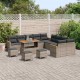 Sonata H Градински Софа Комплект с възглавница 14 pcs Сив Полиратан