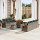 Sonata H Градински Софа Комплект с възглавница 10 pcs Сив Полиратан