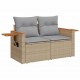 Sonata H Градински Софа Комплект 10 pcs Бежово 90 x 55 x 71 cm Полиратан