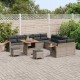 Sonata H Градински Софа Комплект с възглавница 13 pcs Сив Полиратан
