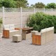 Sonata H Градински Софа Комплект с възглавница 8 pcs Бежово Полиратан