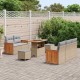 Sonata H Градински Софа Комплект с възглавница 8 pcs Бежово Полиратан
