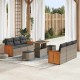 Sonata H Градински Софа Комплект 9 pcs Сиво Тъмносиво 90 x 55 x 71 cm