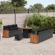 Sonata H Градински Софа Комплект 10 pcs Черен и кафяв 80 x 80 x 71 cm