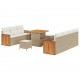 Sonata H Градински Софа Комплект 10 pcs Бежов и кремав 80 x 80 x 71 cm