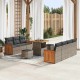 Sonata H Градински Софа Комплект 10 pcs Сиво Тъмносиво 80 x 80 x 71 cm