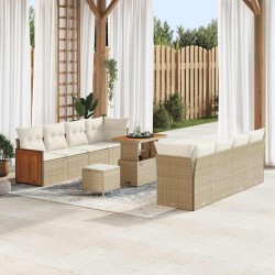 Sonata H Градински Софа Комплект 11 pcs Бежово Кремаво 90 x 55 x 71 cm - Canapele și bănci de grădină