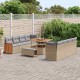 Sonata Set de canapele pentru grădină 12 pcs Beige și gri deschis