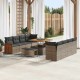 Sonata Set de canapele pentru grădină Gri 231 x 224 x 85 cm poliratan
