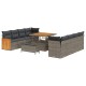 Sonata Set de canapele pentru grădină Gri 231 x 224 x 85 cm poliratan
