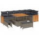 Sonata H Градински Софа Комплект 9 pcs Сиво Тъмносиво 100 x 100 x 71 cm
