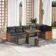 Sonata H Градински Софа Комплект 9 pcs Сиво Тъмносиво 90 x 55 x 71 cm