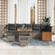 Sonata H Градински Софа Комплект 9 pcs Сиво Тъмносиво 90 x 55 x 71 cm