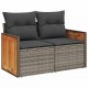 Sonata H Градински Софа Комплект 10 pcs Сиво Тъмно сиво 110 x 55 x 71 см