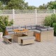 Sonata H Градински Софа Комплект 12 pcs Бежово и светло сиво