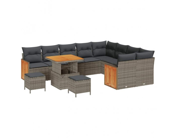 Sonata H Градински Софа Комплект 12 pcs Сиво Тъмносиво 80 x 80 x 71 cm
