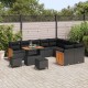 Sonata H Градински Софа Комплект 12 pcs Черно 90 x 55 x 71 cm полиратан