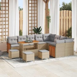 Sonata H Градински Софа Комплект 13 pcs Бежово и светло сиво - Canapele și bănci de grădină