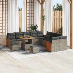 Sonata H Градински Софа Комплект 13 pcs Сиво Тъмносиво 80 x 80 x 71 cm - Canapele și bănci de grădină