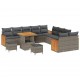 Sonata H Градински Софа Комплект 13 pcs Сиво Тъмносиво 80 x 80 x 71 cm