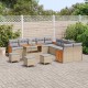 Sonata H Градински Софа Комплект 14 pcs Бежово и светло сиво