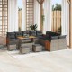 Sonata H Градински Софа Комплект 14 pcs Сиво Тъмносиво 110 x 55 x 71 см