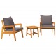 Sonata H Бистро комплект Кафяво 45 x 45 x 38см