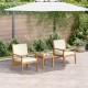 Sonata H Градински Софа Комплект 3 pcs Кафяво 45 x 45 x 38см