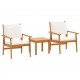 Sonata H Градински Софа Комплект 3 pcs Кафяво 45 x 45 x 38см