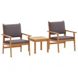 Sonata H Градински Софа Комплект 3 pcs Кафяво 45 x 45 x 38см - Canapele și bănci de grădină