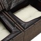 Sonata H Градински диван с възглавница Кафяво 121 x 62 x 69см полиратан