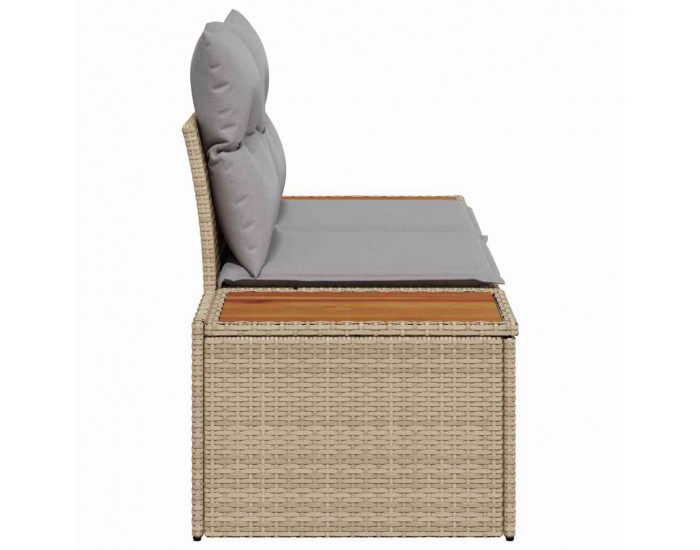 Sonata H Градински диван Бежово 184 x 62 x 85см полиратан