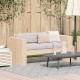 Sonata Canapea de grădină natural 134 x 60 x 62 cm Lemn de pin masiv