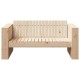 Sonata Canapea de grădină natural 134 x 60 x 62 cm Lemn de pin masiv