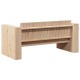 Sonata Canapea de grădină natural 134 x 60 x 62 cm Lemn de pin masiv