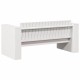 Sonata Canapea de grădină Alb 134 x 60 x 62 cm Lemn de pin masiv