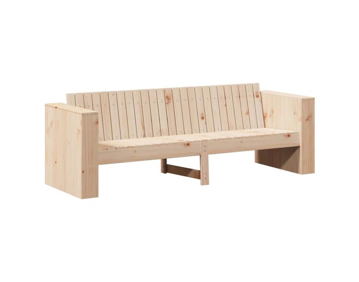 Sonata Canapea de grădină natural 185,5 x 60 x 62 cm Lemn de pin masiv