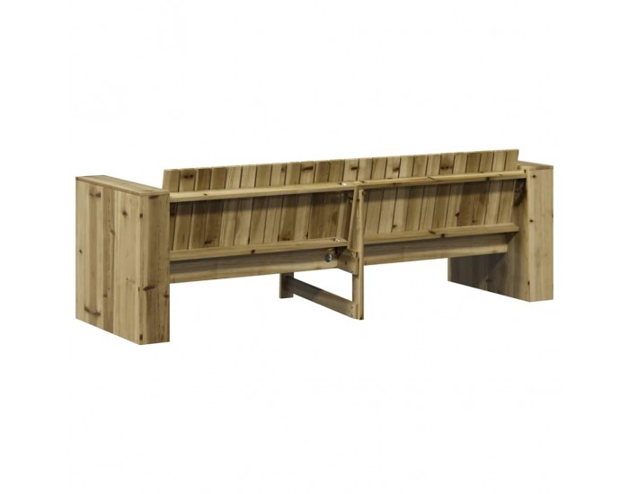 Sonata H Градински диван Зелен 185.5 x 60 x 62 см