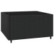 Sonata Set mobilier de grădină cu perne, 3 piese, negru, poliratan