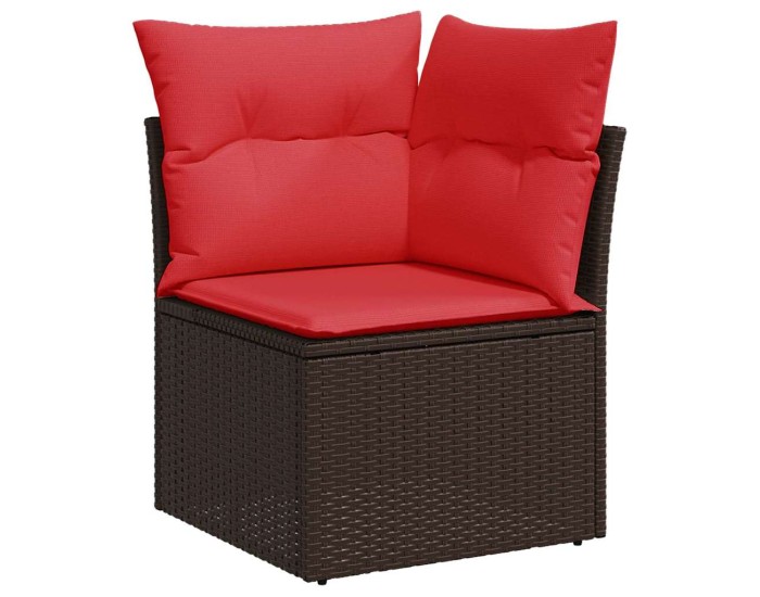 Sonata | Canapea de grădină | cu pernă Maro 62 x 62 x 69 cm Rattan poli