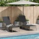 Sonata H Шезлонг с възглавница 2 pcs Светлосиво 35 x 35 x 32см полиратан